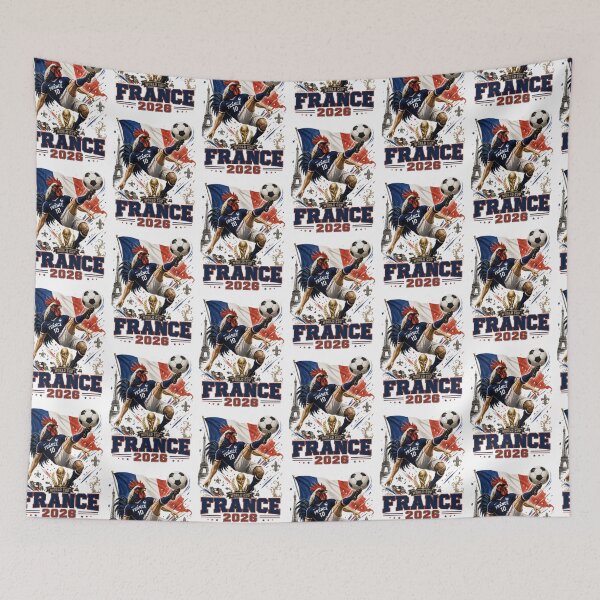 Item preview, France Football World Cup 2026 Retro Rooster Kick - Les Bleus designed and sold by  The Midnight Library - Book Lover Gifts & Kindle Accessories.