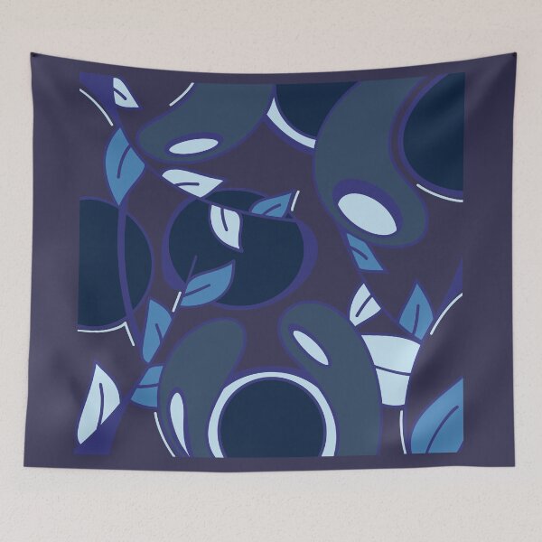 Item preview, Midnight Blueberry Garden Pattern designed and sold by Moon-Petal.