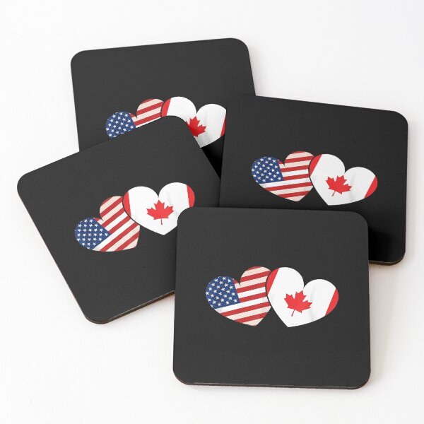 Item preview, Canada US Flag Valentines Day Gift Canada designed and sold by sailorjessiArt.