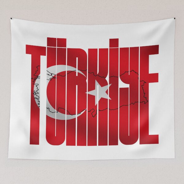 Item preview, Türkiye Map Turkish Flag Crescent and Star Typography Design designed and sold by tarzbol.