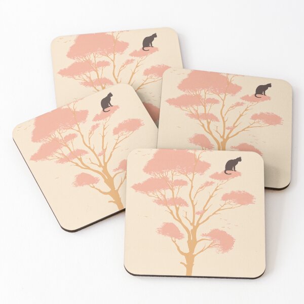 Item preview, Cat Perched on Pink Tree designed and sold by lautir.