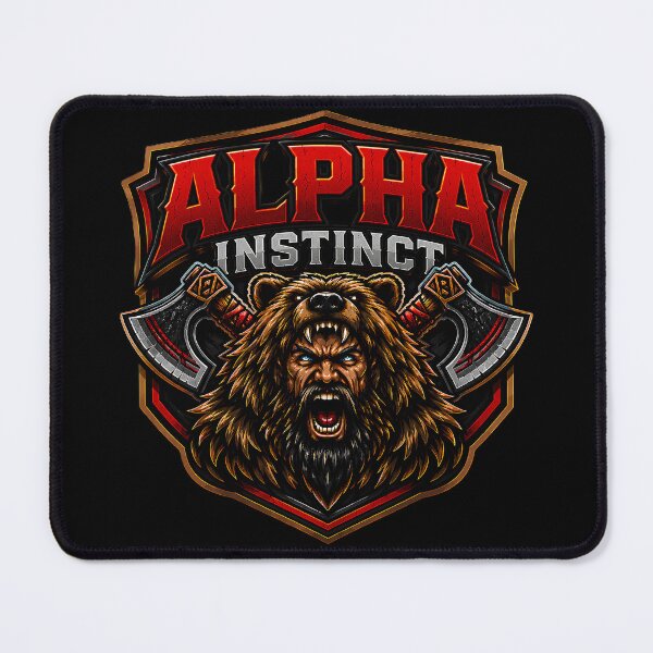 Item preview, Alpha Instinct Viking Berserker T-Shirt – Norse Warrior Emblem Bear Cloak Nordic Badge Design designed and sold by R3XFORGE.