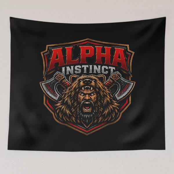 Item preview, Alpha Instinct Viking Berserker T-Shirt – Norse Warrior Emblem Bear Cloak Nordic Badge Design designed and sold by R3X .
