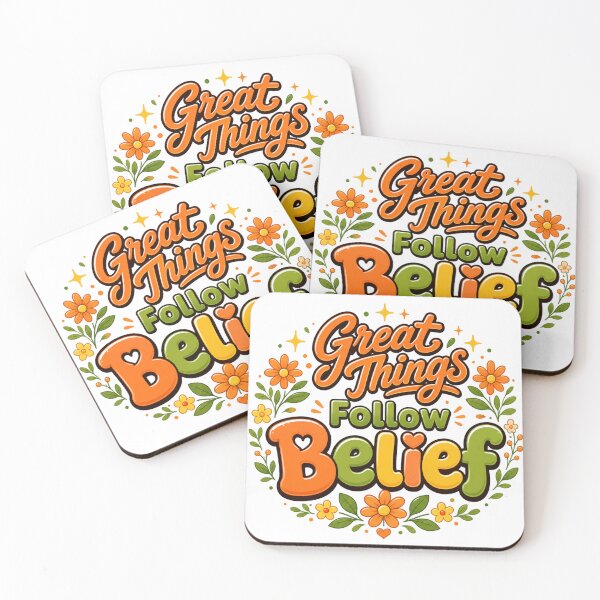 Item preview, Retro Floral Belief Motivation designed and sold by the-dovlat.
