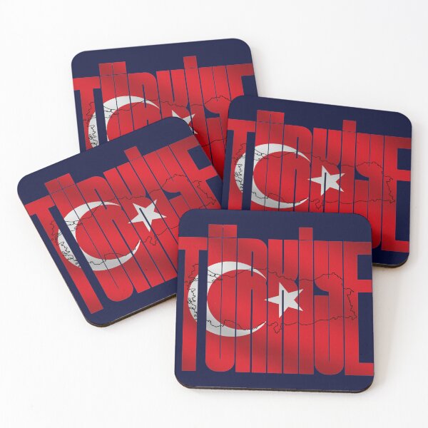 Item preview, Dark Blue Türkiye Map Turkish Flag Crescent and Star Typography Design designed and sold by tarzbol.