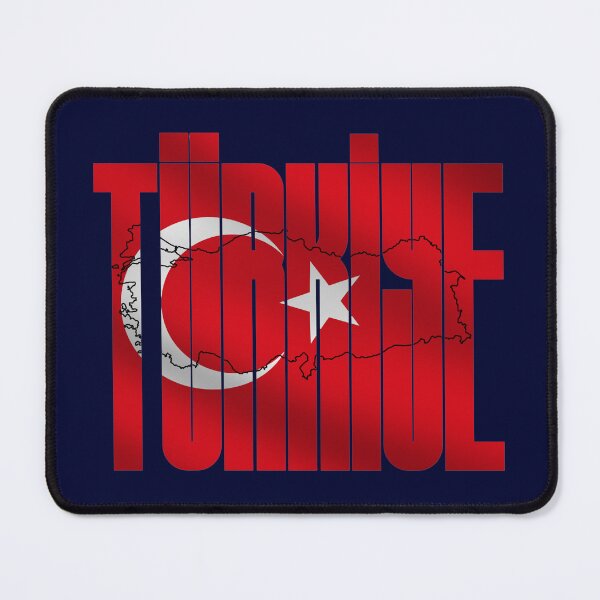 Item preview, Dark Blue Türkiye Map Turkish Flag Crescent and Star Typography Design designed and sold by tarzbol.