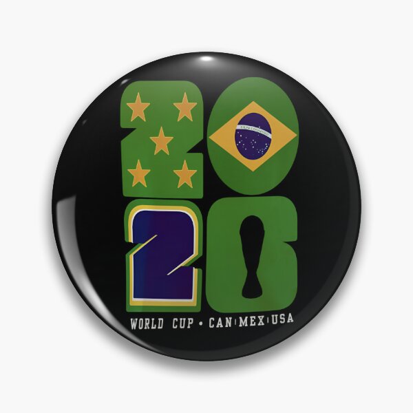 Item preview, Brazil Football World Cup 2026 - Can Mex Usa Typography designed and sold by  The Midnight Library - Book Lover Gifts & Kindle Accessories.
