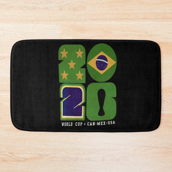 Item preview, Brazil Football World Cup 2026 - Can Mex Usa Typography designed and sold by  The Midnight Library - Book Lover Gifts & Kindle Accessories.