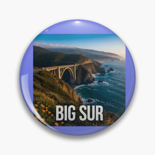 Item preview, Big Sur California Coastal Landscape Bixby Bridge Scenic Ocean designed and sold by zohocreations.