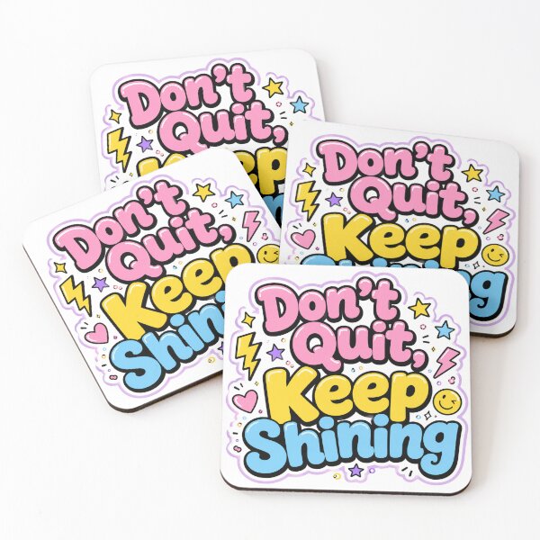 Item preview, Colorful Motivation Quote - Never Quit  designed and sold by the-dovlat.