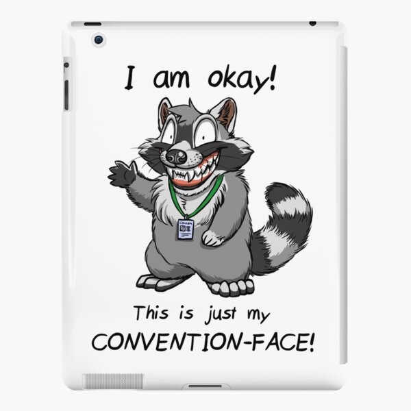 Convention-Gesicht - Waschbär iPad – Leichte Hülle
