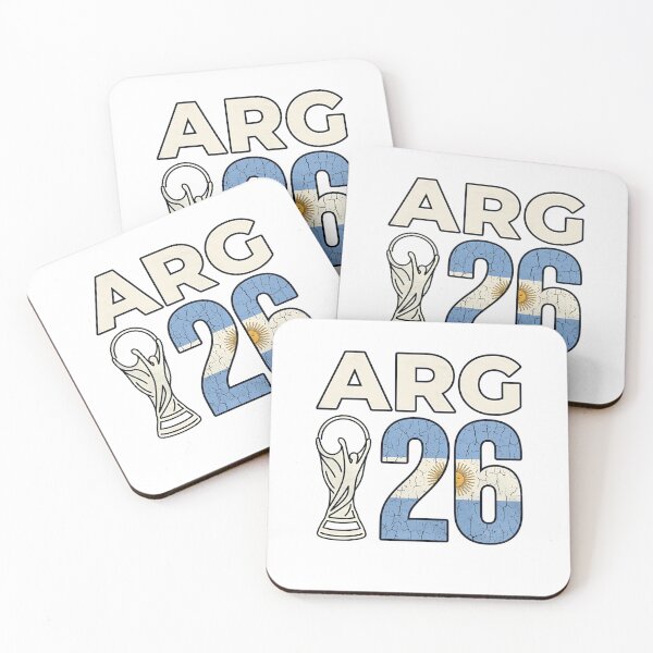 Item preview, Argentina Football World Cup 2026 - Vintage Arg 26 Flag Design designed and sold by  The Midnight Library - Book Lover Gifts & Kindle Accessories.