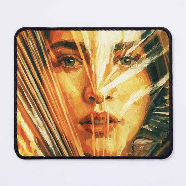 Item preview, Woman Suffocating in Plastic — Dark Surreal Oil Painting designed and sold by RamyGallery.