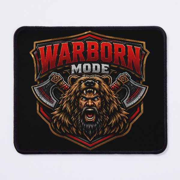 Item preview, Warborn Mode Viking Berserker T-Shirt – Norse Warrior Emblem Bear Cloak Nordic Badge designed and sold by R3X .