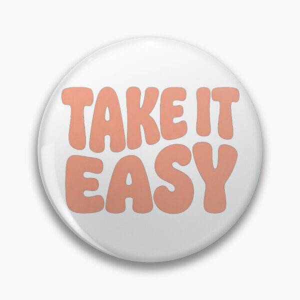 Item preview, Retro Peach Typography: Take It Easy designed and sold by aashcreat.