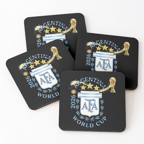 Item preview, Argentina Football Champion World Cup 2026 - Gold Stars Watercolor designed and sold by  The Midnight Library - Book Lover Gifts & Kindle Accessories.