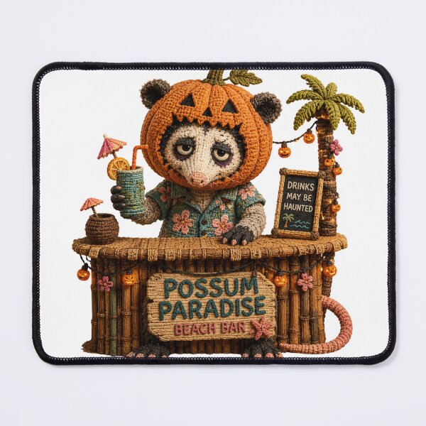 Item preview, Pumpkin Possum Paradise , Funny Autumn Possum, Crochet Halloween Animal designed and sold by ByAnad.