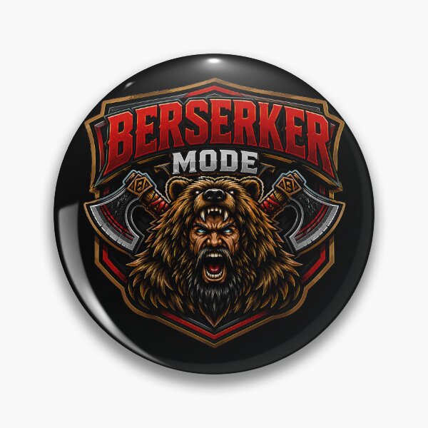 Item preview, Berserker Mode Viking Warrior T-Shirt – Norse Bear Berserker Emblem Nordic Shield Design designed and sold by R3X .