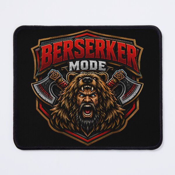 Item preview, Berserker Mode Viking Warrior T-Shirt – Norse Bear Berserker Emblem Nordic Shield Design designed and sold by R3X .
