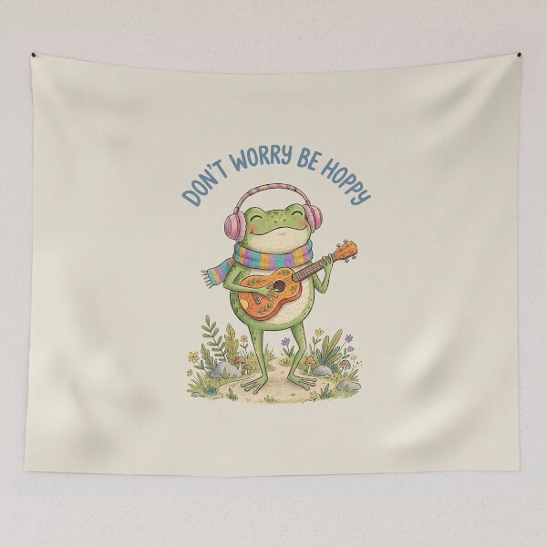 Item preview, Frog Don't Worry Be Hoopy designed and sold by AdyKurniawan.