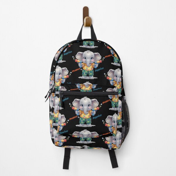 Item preview, Splash of Happiness Cute Elephant Sticker – Kawaii Songkran Summer Vibes designed and sold by BonnieGlam13.
