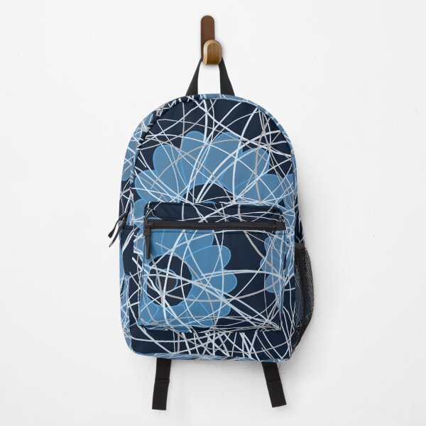 Item preview, Electric Blue Floral Pattern designed and sold by AreliRayDesign.