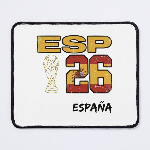 Item preview, Spain Football World Cup 2026 - Vintage ESP 26 Flag Design designed and sold by The Midnight Library - Book Lover Gifts & Kindle Accessories.