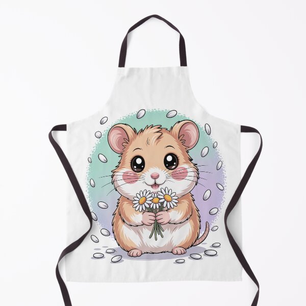 Item preview, Kawaii Hamster Daisy Shower Falling Petals Cute Wholesome Art designed and sold by AlexandraSand.
