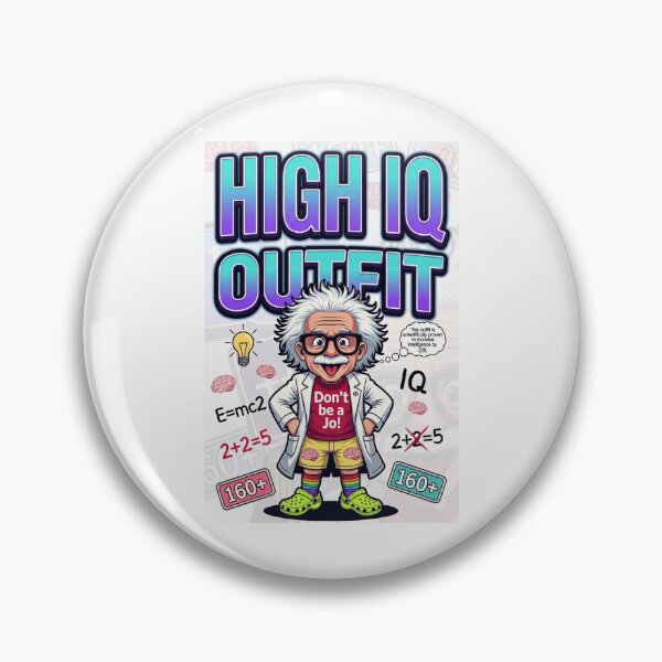 Item preview, Funny "HIGH IQ Outfit" Cartoon Scientist - Don't Be a Jo! Irony Meme Hi designed and sold by AmericaReacts.