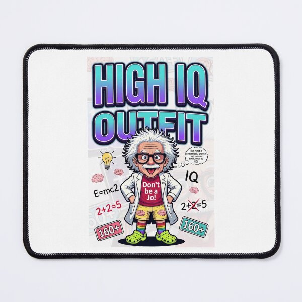 Item preview, Funny "HIGH IQ Outfit" Cartoon Scientist - Don't Be a Jo! Irony Meme Hi designed and sold by AmericaReacts.