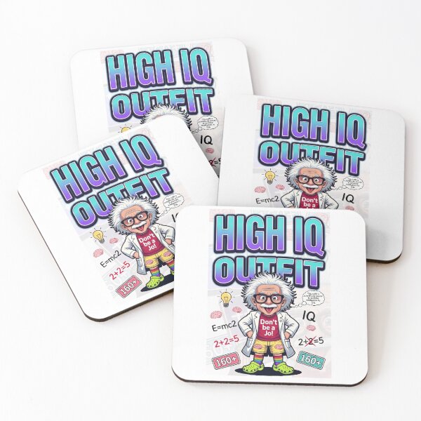 Item preview, Funny "HIGH IQ Outfit" Cartoon Scientist - Don't Be a Jo! Irony Meme Hi designed and sold by AmericaReacts.