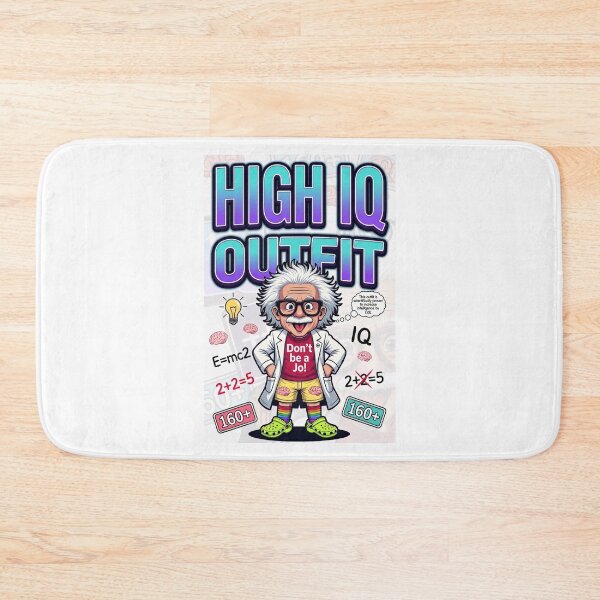 Item preview, Funny "HIGH IQ Outfit" Cartoon Scientist - Don't Be a Jo! Irony Meme Hi designed and sold by AmericaReacts.