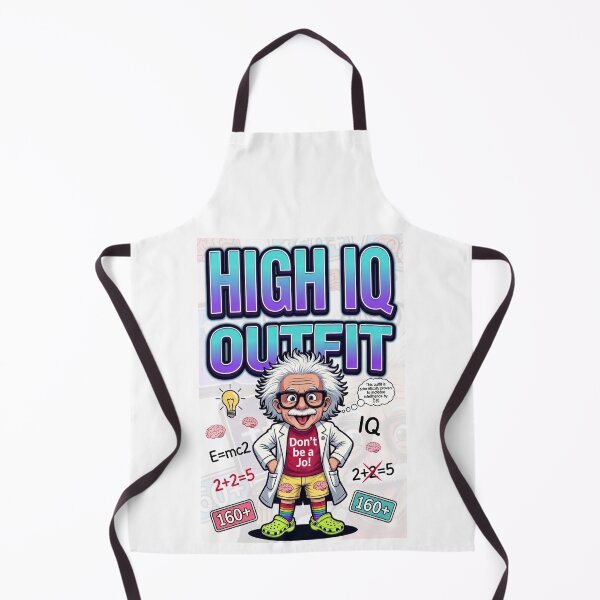Item preview, Funny "HIGH IQ Outfit" Cartoon Scientist - Don't Be a Jo! Irony Meme Hi designed and sold by AmericaReacts.