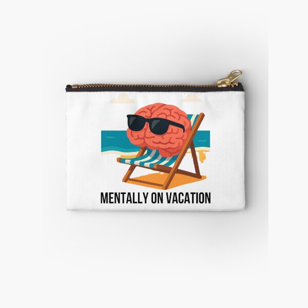 Item preview, Logotipo divertido de Mentally On Vacation designed and sold by logowannawear.