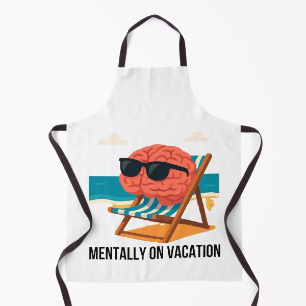 Item preview, Logotipo divertido de Mentally On Vacation designed and sold by logowannawear.