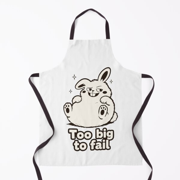 Item preview, Too Big To Fail Bunny. Unstoppable Comfort. Chonky Rabbit Meme Art. designed and sold by MalisoStickers.