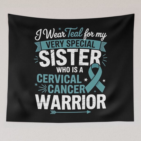 Item preview, Cervical Cancer Awareness I Wear Teal For My Sister designed and sold by SapfireStuArt.
