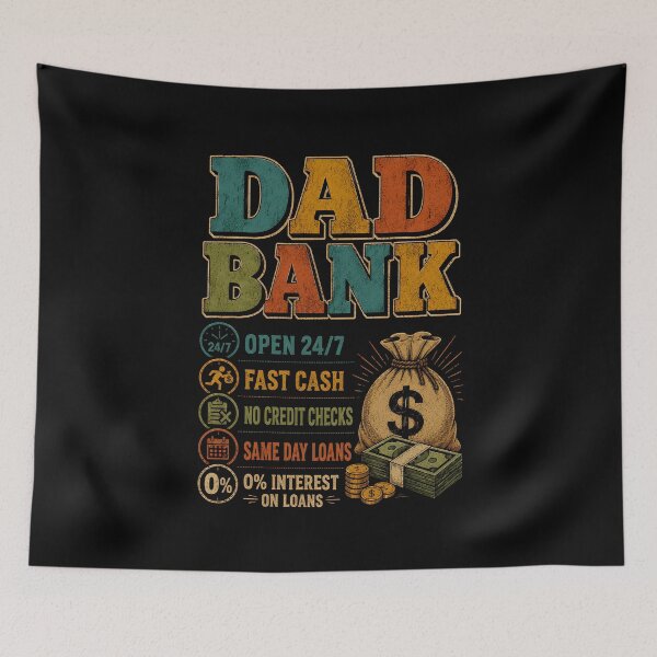 Item preview, Dad Bank Funny Father's Day designed and sold by zoes-ink.