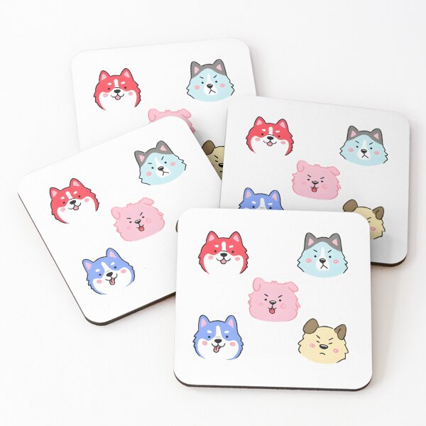 Item preview, Cute dog expression stickers set designed and sold by Newrealis.