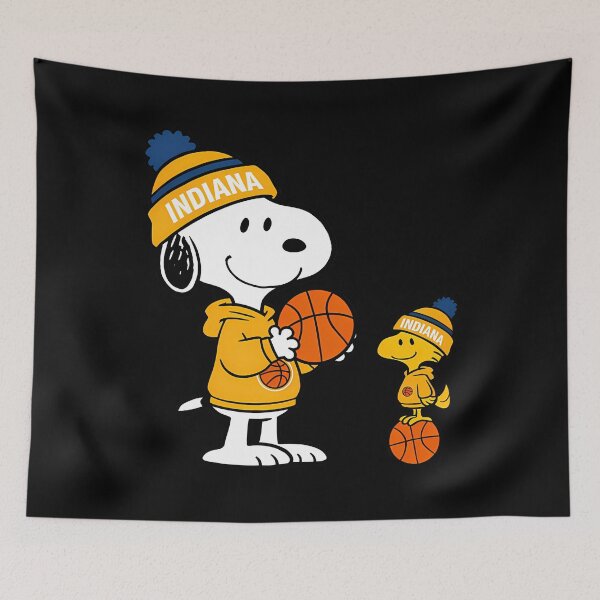 Item preview, Indiana Pacers Snoopy And Woodstock  designed and sold by Medartiste.