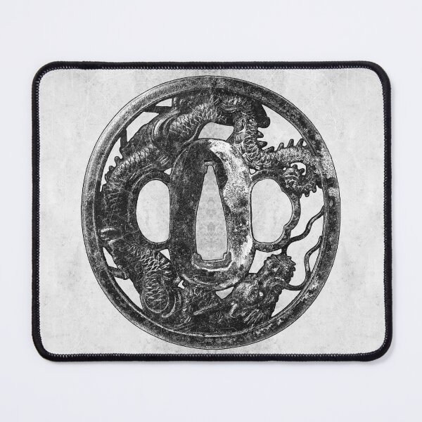 Item preview,  Iron Dragon Tsuba Japanese Katana Sword Guard designed and sold by Ghoul Enterprises.