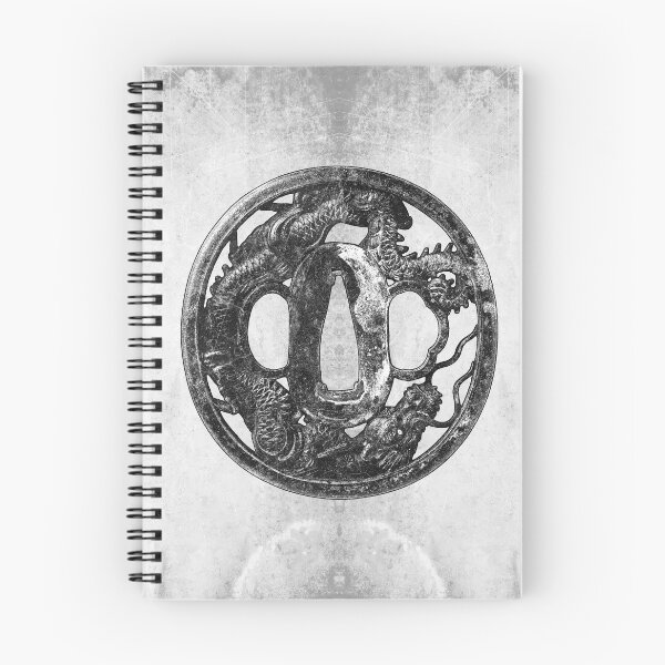 Item preview,  Iron Dragon Tsuba Japanese Katana Sword Guard designed and sold by Ghoul Enterprises.