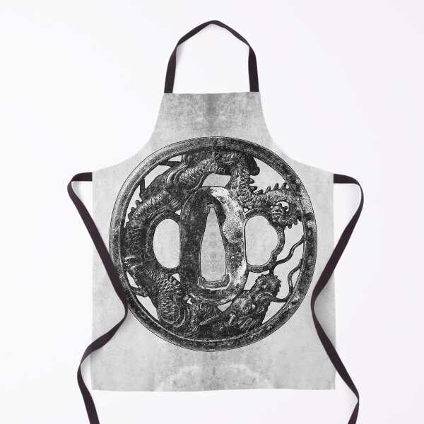 Item preview,  Iron Dragon Tsuba Japanese Katana Sword Guard designed and sold by Ghoul Enterprises.