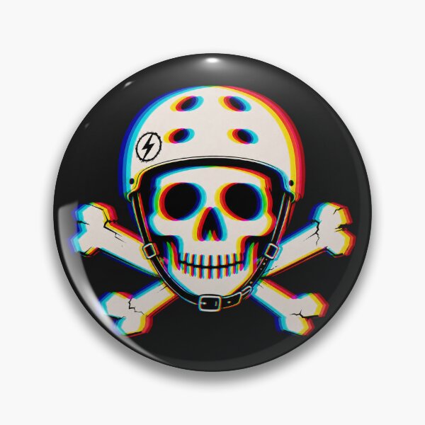Item preview, Skate Skull Crossbones Graphic  designed and sold by curiouschimp.