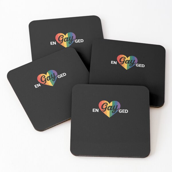 Item preview, Engayged LGBT Pride Engaged Gay Bridesmaid Wedding Lesbian designed and sold by SapfireStuArt.