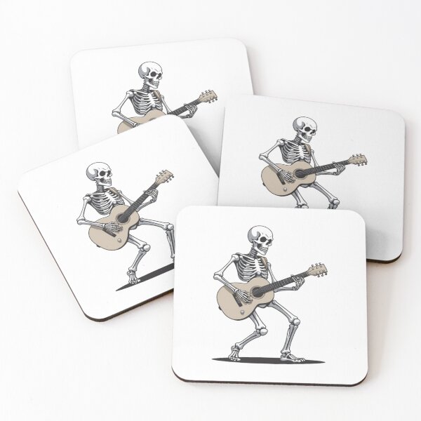 Item preview, Skeleton playing guitar designed and sold by hazywares.