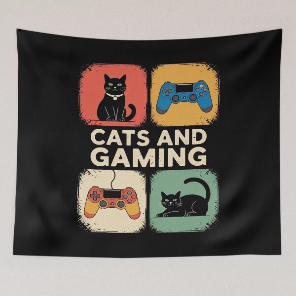 Item preview, Cats and Gaming Funny Gamer Cat designed and sold by Gallory Hive.
