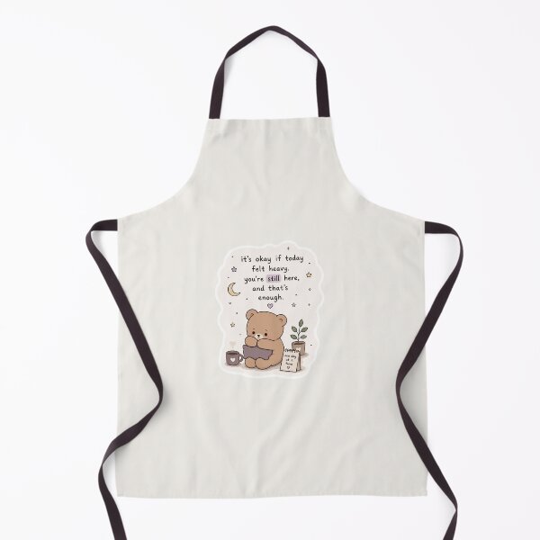 Item preview, It’s Okay If Today Felt Heavy Sticker – Sad Cozy Bear Aesthetic designed and sold by Digital_products_0111.