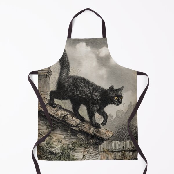 Item preview, Black Cat on Rooftop designed and sold by lautir.
