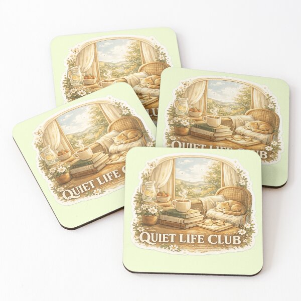 Item preview, Quiet Life Club Cozy Cat Reading Aesthetic Vintage Design designed and sold by Studio Umbra.